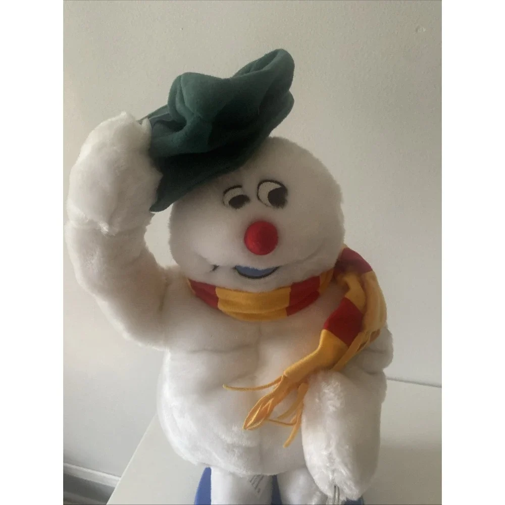 Vintage Gemmy 18'' Frosty The Snowman Animated Snowflake Sings Lights